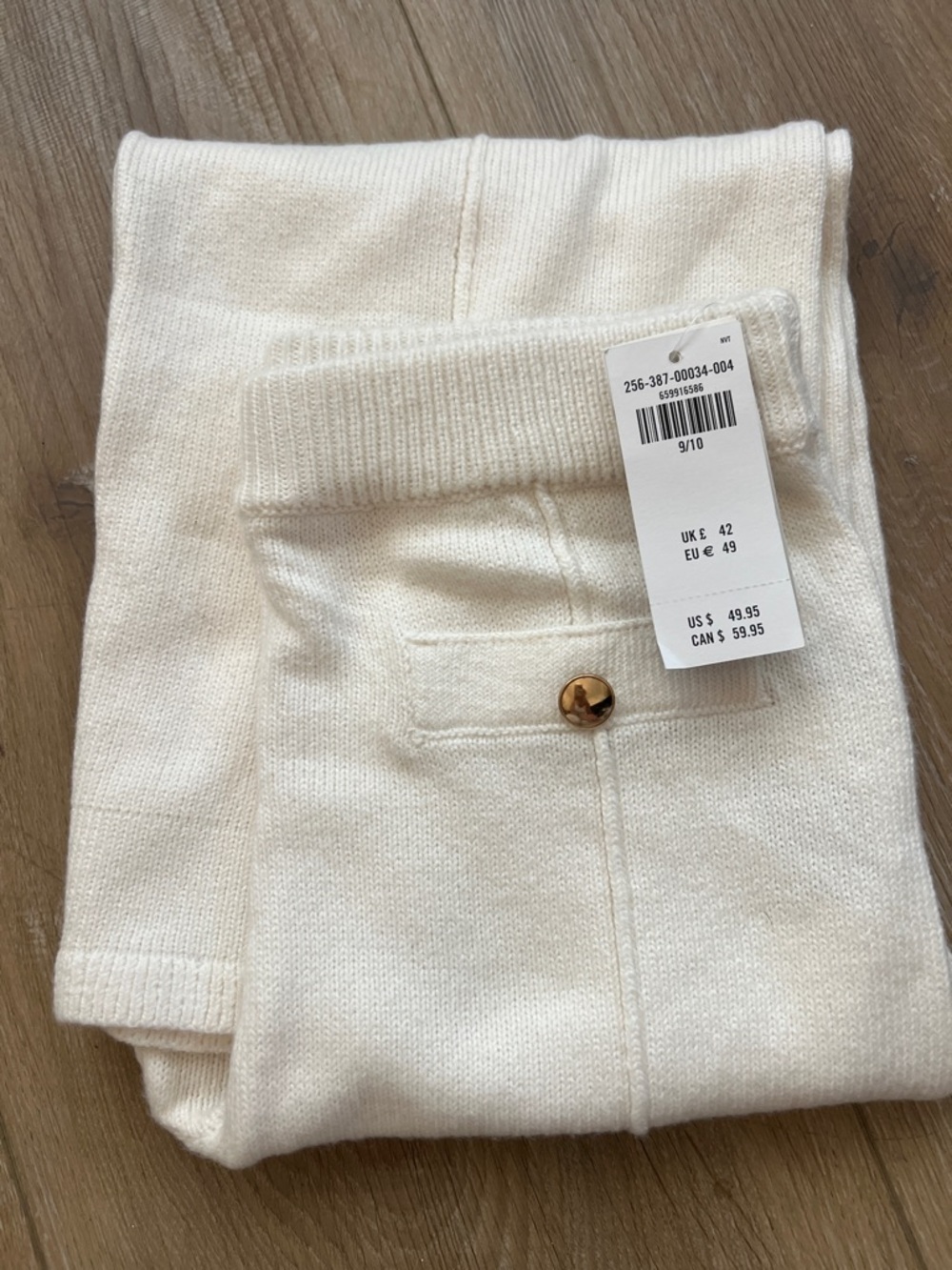 Ambercrombie Kids Cream Knit Pants NWT